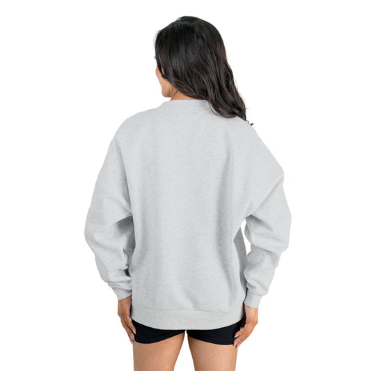 Tampa Bay Buccaneers Gameday Couture Women's Home Turf Oversized Premium Fleece Pullover Sweatshirt - Ash sale
