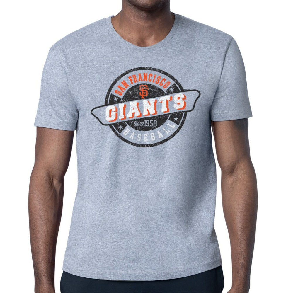 San Francisco Giants Starter Route 66 Team Logo T-Shirt - Heather Gray