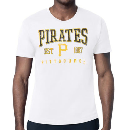 Pittsburgh Pirates Starter Distressed Logo T-Shirt - White
