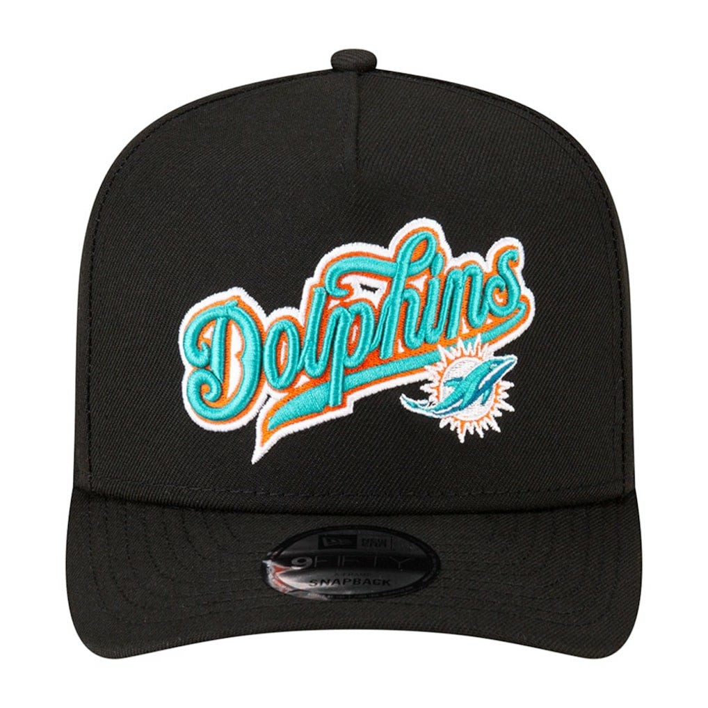Miami Dolphins New Era Born x Raised A-Frame 9FIFTY Snapback Hat - Black cheap