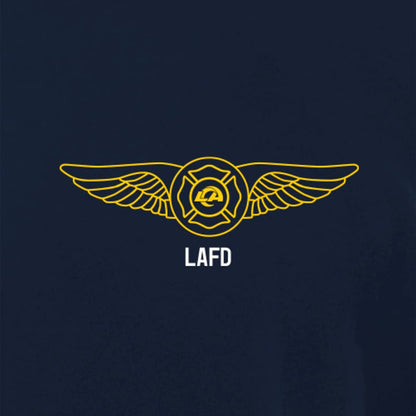 Los Angeles Rams x LAFD New Era Air Ops T-Shirt - Navy sale