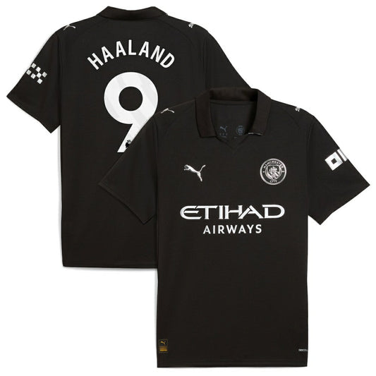 Erling Haaland Manchester City 2025/26 Away Replica Player Jersey - Black | Puma cheap