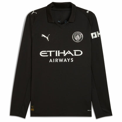 Phil Foden Manchester City Away 2025/26 Replica Long Sleeve Player Jersey - Black | Puma online