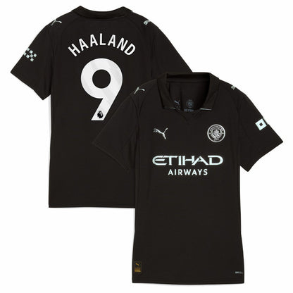 Erling Haaland Manchester City Women's 2025/26 Away Replica Player Jersey - Black | Puma on sale