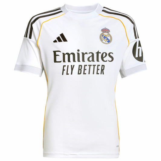 Kylian Mbappé Real Madrid Youth 2025/26 Home Replica Player Jersey - White | Adidas shop