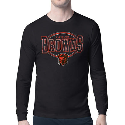 Cleveland Browns Starter Team Track Graphic Long Sleeve T-Shirt - Black online