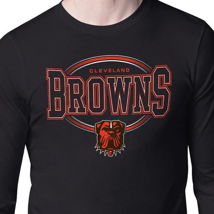 Cleveland Browns Starter Team Track Graphic Long Sleeve T-Shirt - Black online