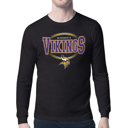 Minnesota Vikings Starter Team Track Graphic Long Sleeve T-Shirt - Black for sale