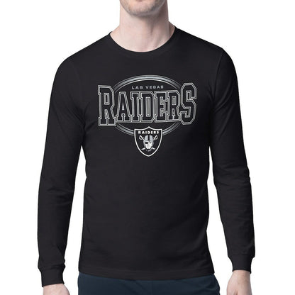 Las Vegas Raiders Starter Team Track Graphic Long Sleeve T-Shirt - Black outlet