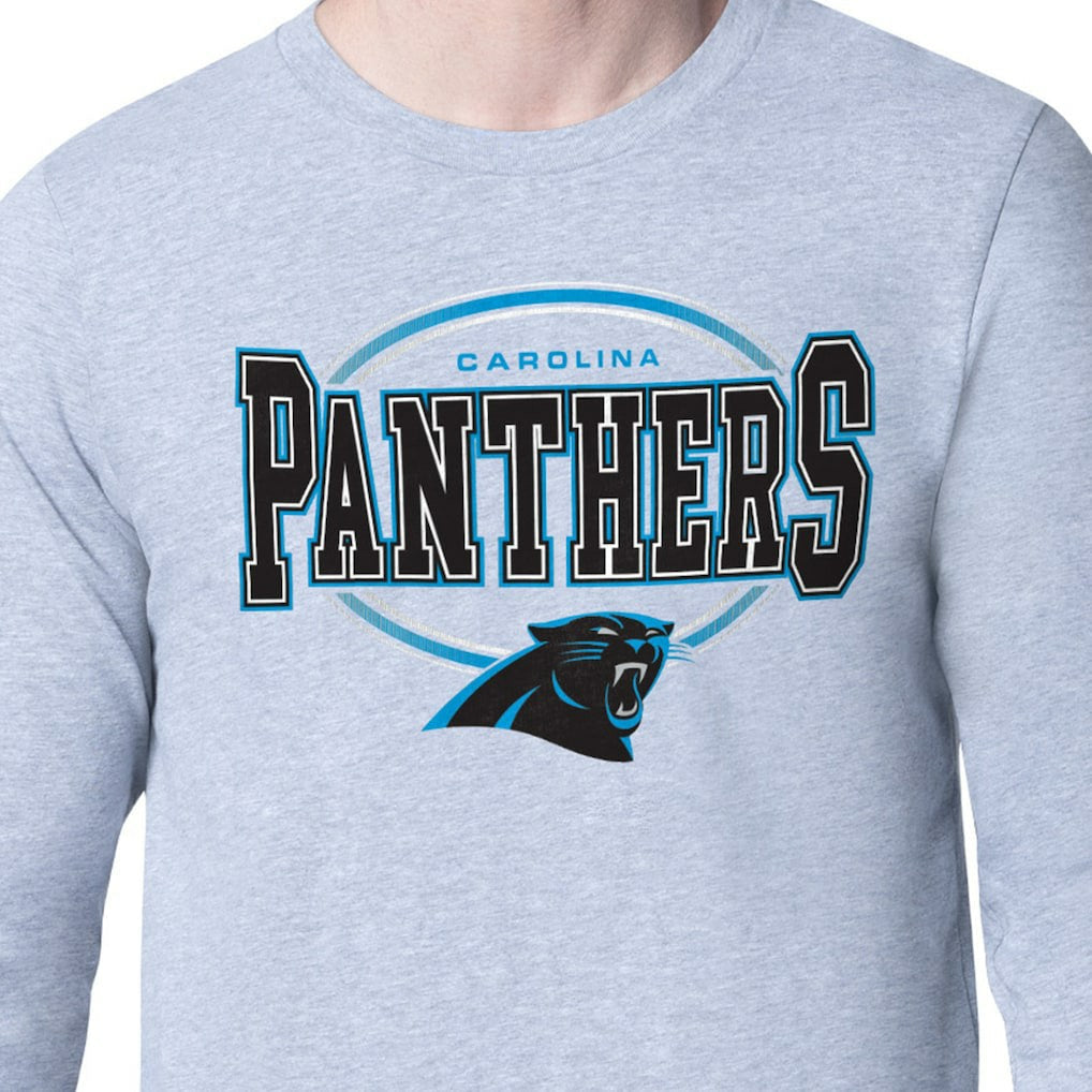 Carolina Panthers Starter Team Track Graphic Long Sleeve T-Shirt - Heather Gray sale