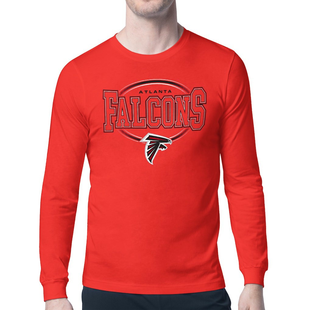 Atlanta Falcons Starter Team Track Graphic Long Sleeve T-Shirt - Red outlet
