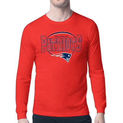 New England Patriots Starter Team Track Graphic Long Sleeve T-Shirt - Red discount