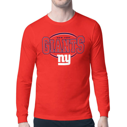 New York Giants Starter Team Track Graphic Long Sleeve T-Shirt - Red sale