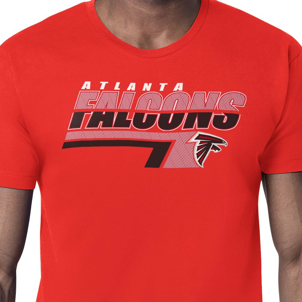 Atlanta Falcons Starter Logo Push Graphic T-Shirt - Red discount