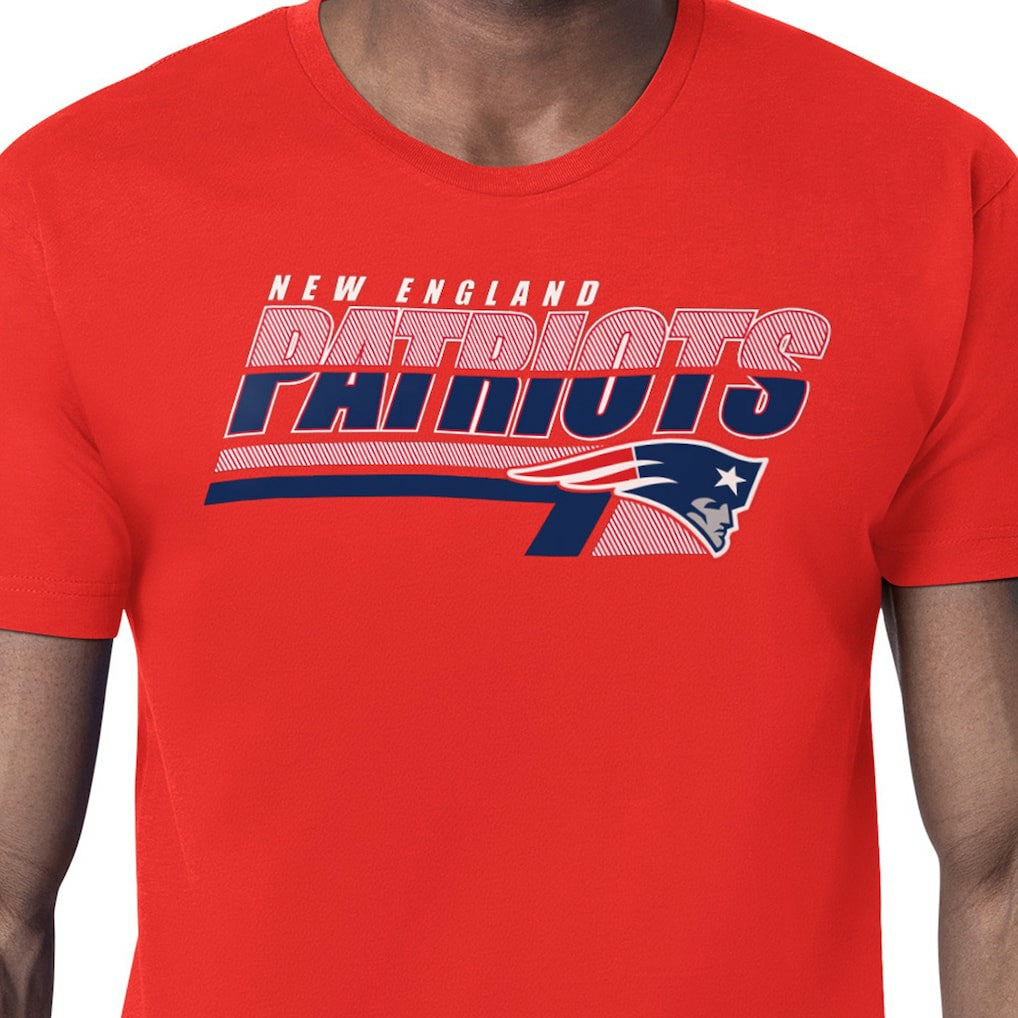 New England Patriots Starter Logo Push Graphic T-Shirt - Red on sale