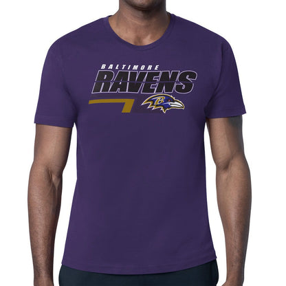 Baltimore Ravens Starter Logo Push Graphic T-Shirt - Purple sale