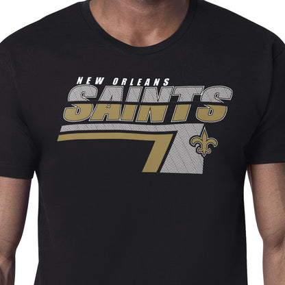 New Orleans Saints Starter Logo Push Graphic T-Shirt - Black discount