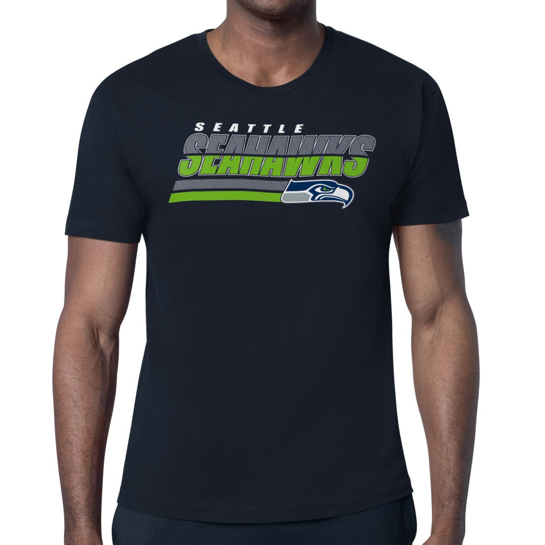 Seattle Seahawks Starter Logo Push Graphic T-Shirt - College Navy online