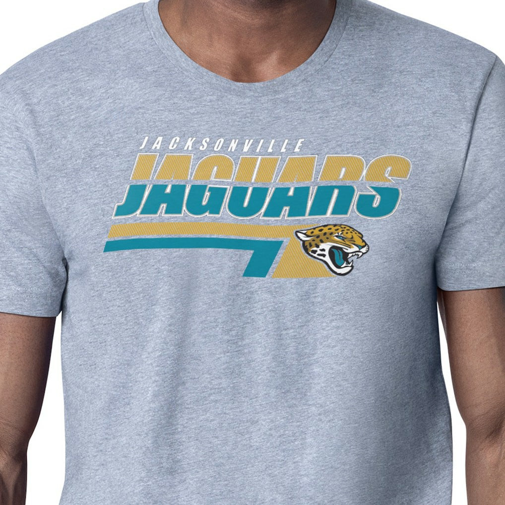 Jacksonville Jaguars Starter Logo Push Graphic T-Shirt - Heather Gray cheap