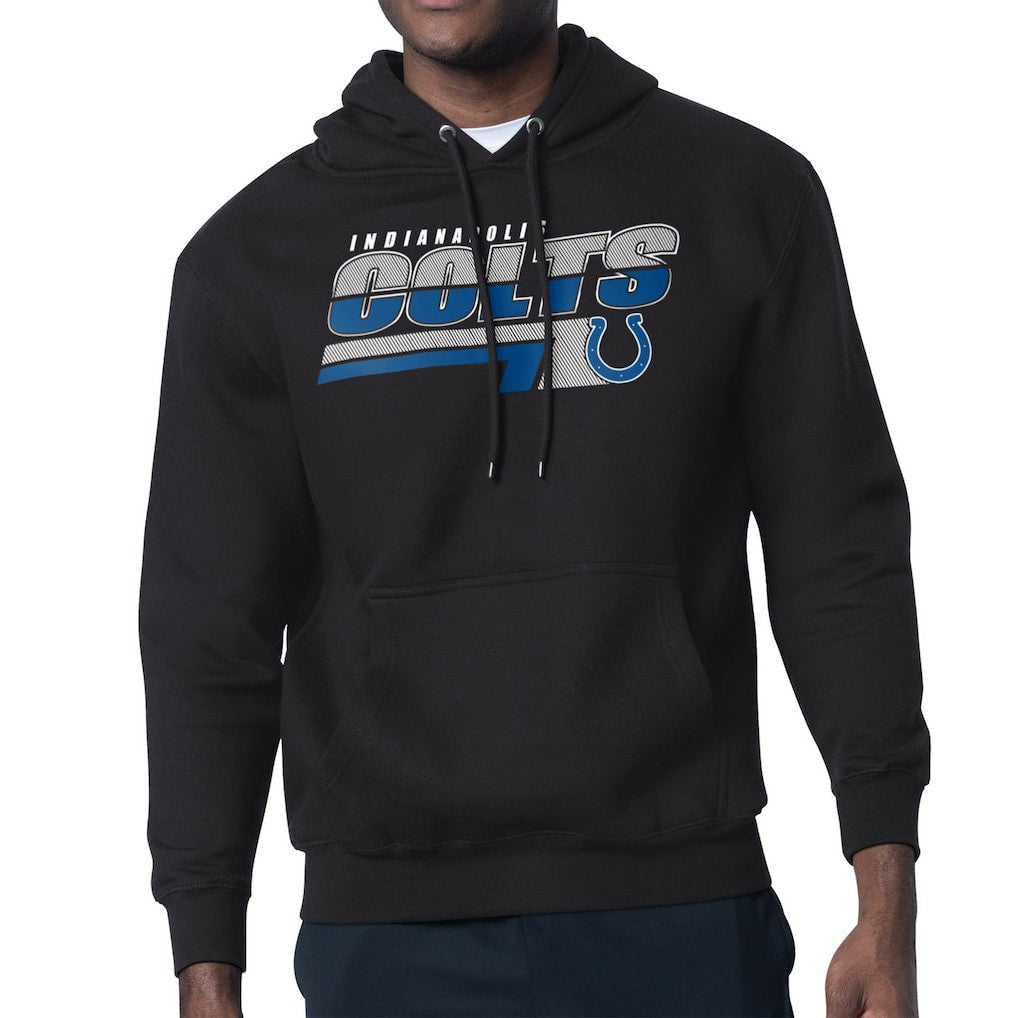 Indianapolis Colts Starter Logo Push Graphic Hoodie - Black on sale