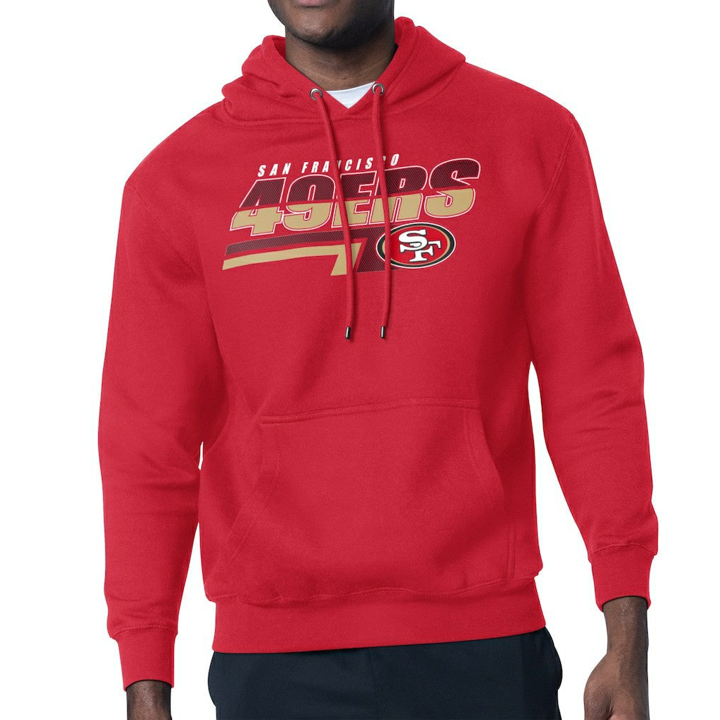 San Francisco 49ers Starter Logo Push Graphic Hoodie - Scarlet for sale