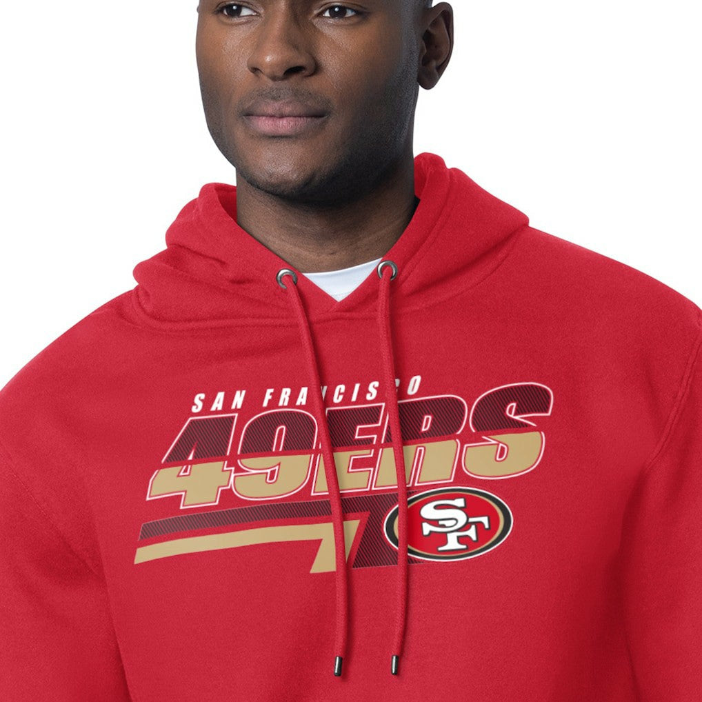 San Francisco 49ers Starter Logo Push Graphic Hoodie - Scarlet for sale
