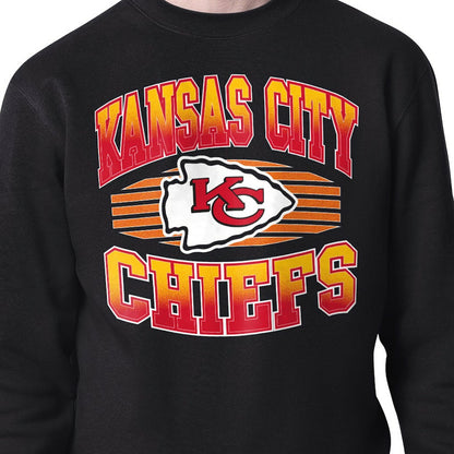 Kansas City Chiefs Starter Team Grit Graphic Fleece Pullover Sweatshirt - Black outlet