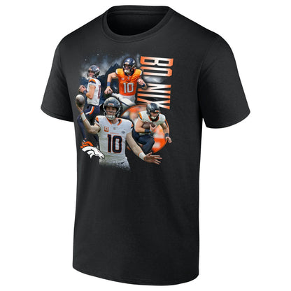 Bo Nix Denver Broncos Notorious Graphic T-Shirt - Black cheap