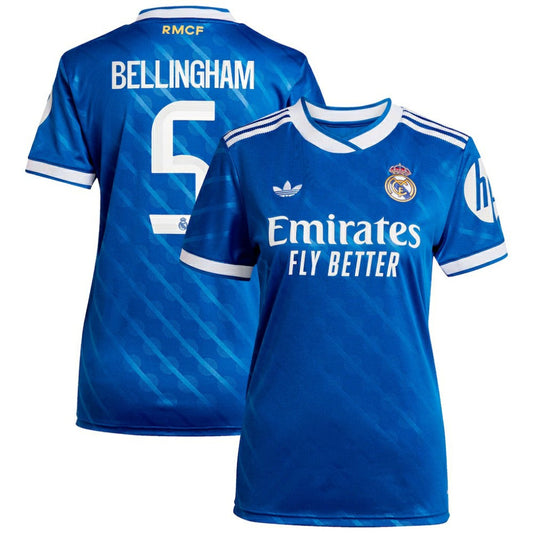 Jude Bellingham Real Madrid Women's 2025/26 Third Replica Player Jersey - Blue | Adidas discount