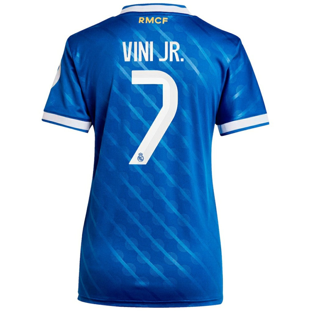 Vinicius Junior Real Madrid Women's 2025/26 Third Replica Player Jersey - Blue | Adidas shop