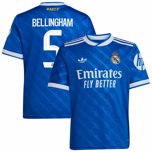 Jude Bellingham Real Madrid Youth 2025/26 Third Replica Player Jersey - Blue | Adidas on sale