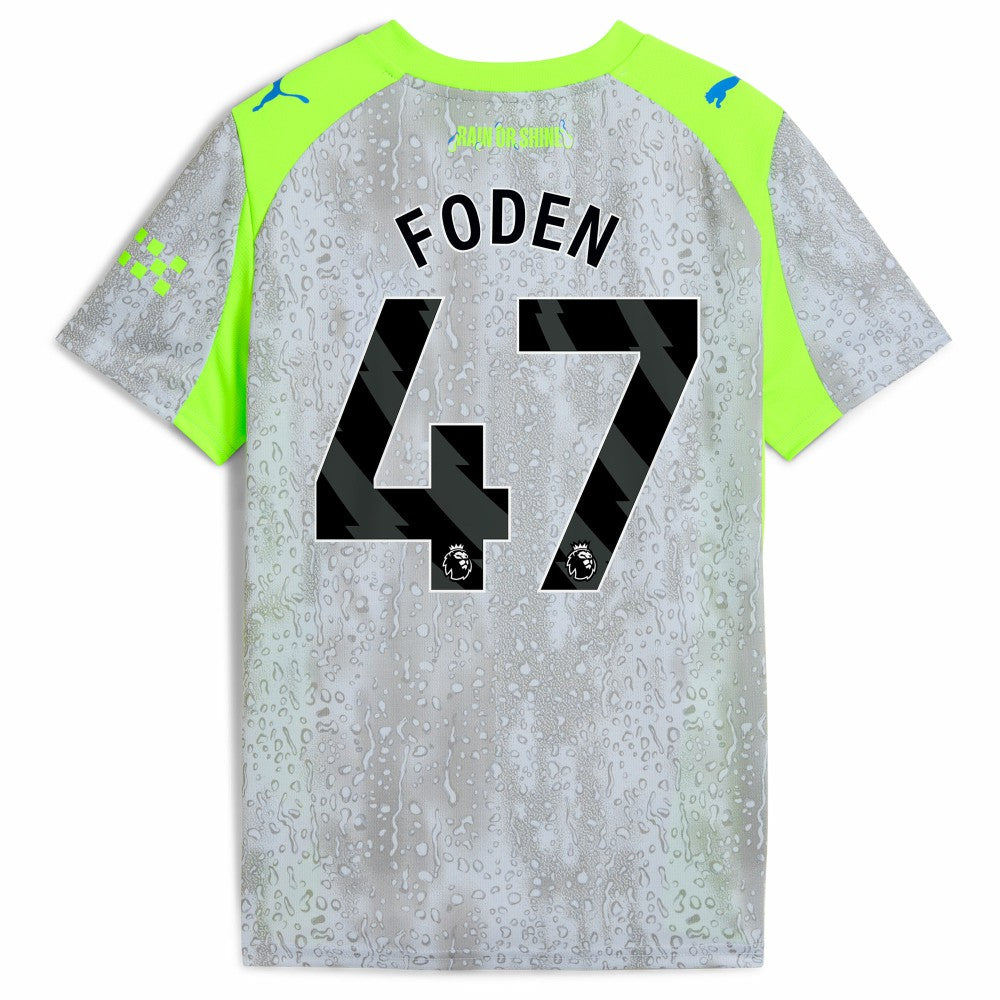 Manchester City Youth 2025/26 Third Replica Jersey - Green/Neon Green | Puma for sale