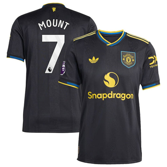 Mason Mount Manchester United 2025/26 Third Player Jersey - Black | Adidas on sale