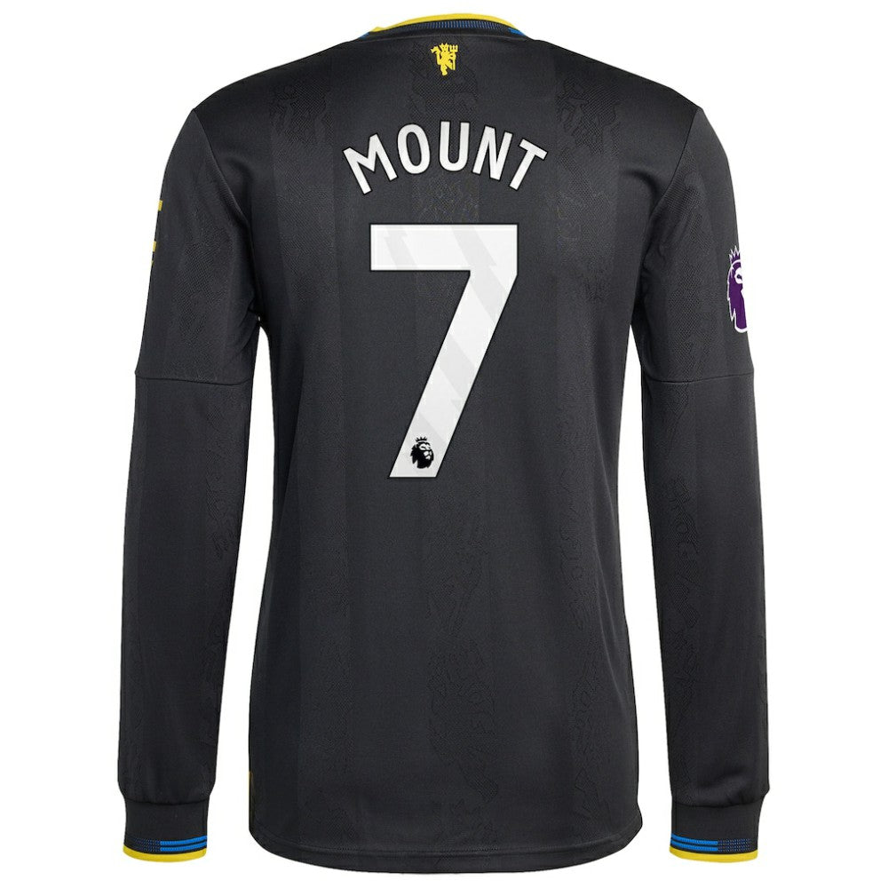 Mason Mount Manchester United 2025/26 Third Long Sleeve Player Jersey - Black | Adidas discount