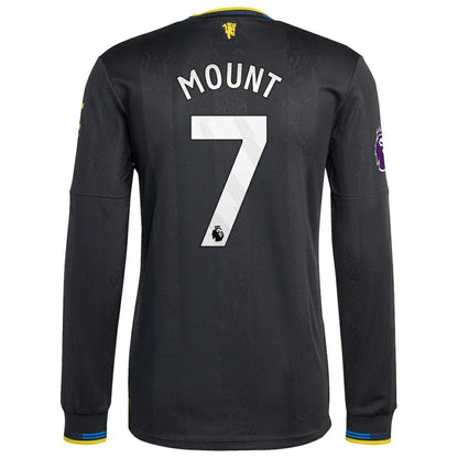 Mason Mount Manchester United 2025/26 Third Long Sleeve Player Jersey - Black | Adidas discount