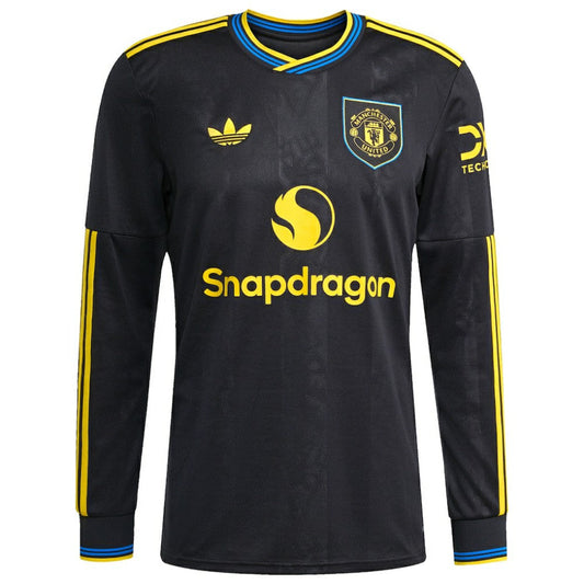 Mason Mount Manchester United 2025/26 Third Replica Long Sleeve Player Jersey - Black | Adidas outlet