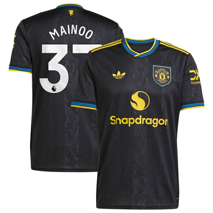 Kobbie Mainoo Manchester United 2025/26 Third Replica Player Jersey - Black | Adidas shop