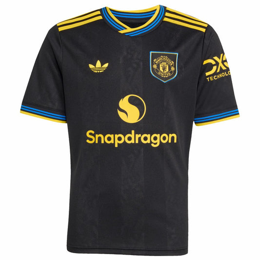 Bruno Fernandes Manchester United Youth 2025/26 Third Replica Player Jersey - Black | Adidas outlet