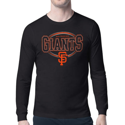 San Francisco Giants Starter Team Track Graphic Long Sleeve T-Shirt - Black