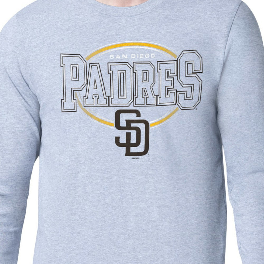 San Diego Padres Starter Team Track Graphic Long Sleeve T-Shirt - Gray