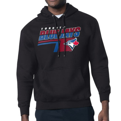 Toronto Blue Jays Starter Logo Push Graphic Hoodie - Black