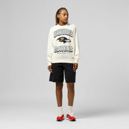 Baltimore Ravens Women's Tonal Arch Sweatshirt - Cream sale