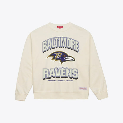 Baltimore Ravens Women's Tonal Arch Sweatshirt - Cream sale