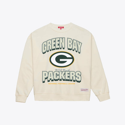 Green Bay Packers Women's Tonal Arch Sweatshirt - Cream online