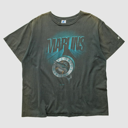 Miami Marlins Starter 90s T-Shirt - Black Vintage