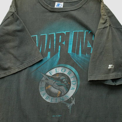Miami Marlins Starter 90s T-Shirt - Black Vintage