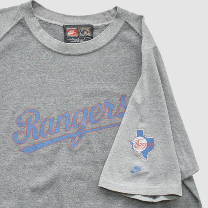 Texas Rangers 2000s T-Shirt - Gray Vintage | Nike
