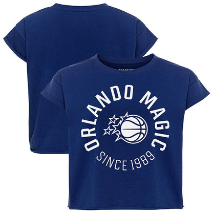Orlando Magic Sportiqe Women's Cropped Genuine Issue Collection Alana T-Shirt - Blue shop