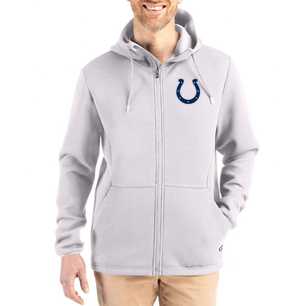 Indianapolis Colts Cutter & Buck Roam Epic Comfort Recycled Full-Zip Hoodie Jacket - Gray outlet