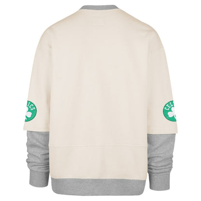 Boston Celtics '47 Crossover Collection Trifecta Double Layered Fleece Sweatshirt - Cream | 47 brand cheap